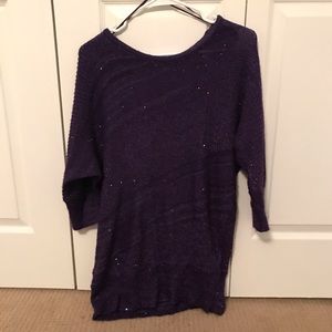 Purple sparkle sweater